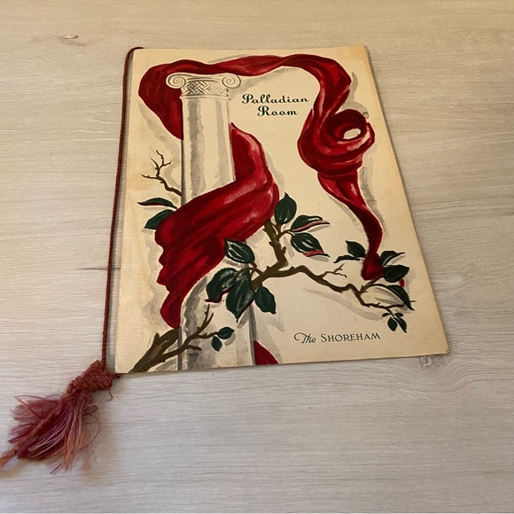 The Shoreham’s Palladian Room Menu Washington DC Vintage 1940-1950 Acceptable - Picture 1 of 9